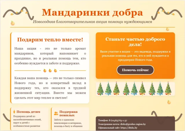  «Мандаринки добра» — доброта в каждом жесте