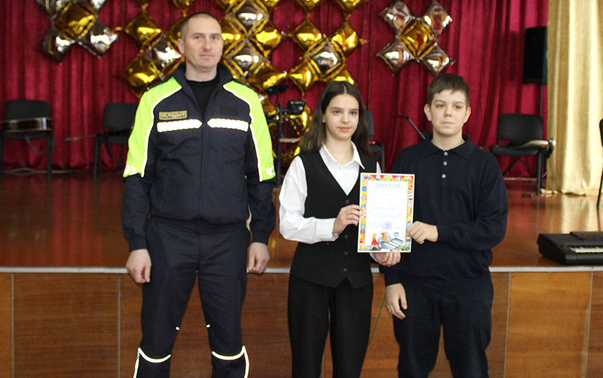 Лучшие знатоки ПДД - в СШ №1 г. Дятлово им. А.М. Чурило